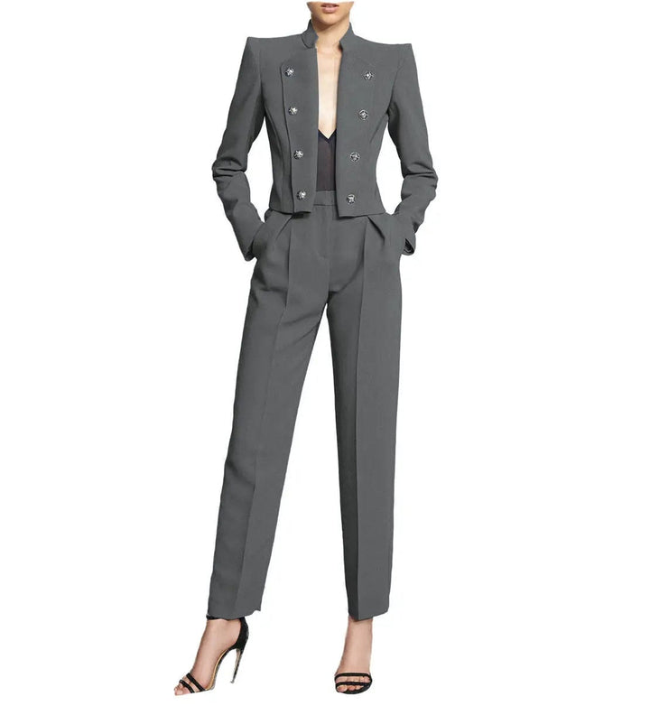 solovedress Women's 2 Piece Suit Fashion Slim Fit Blazer