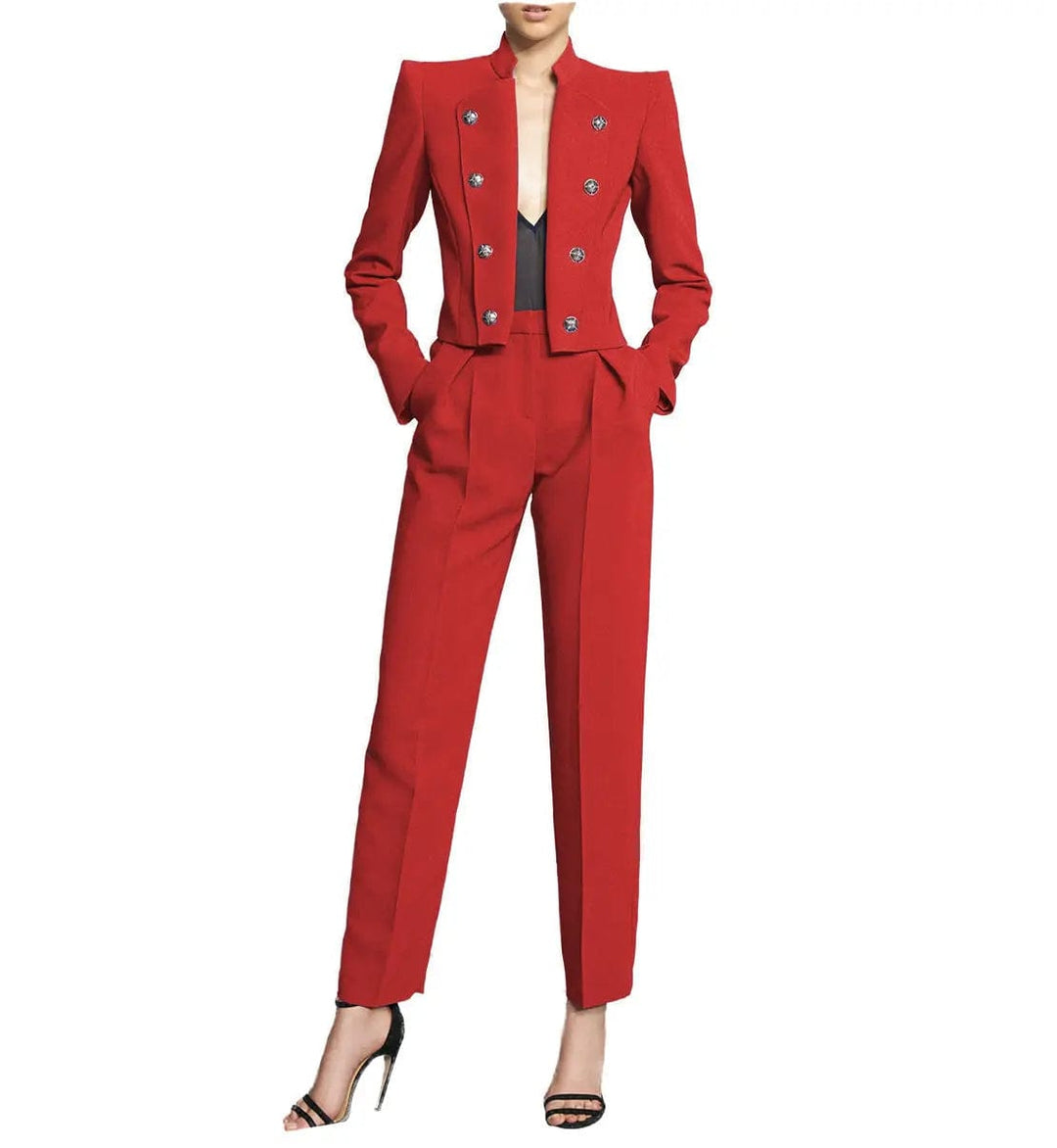 solovedress Women's 2 Piece Suit Fashion Slim Fit Blazer