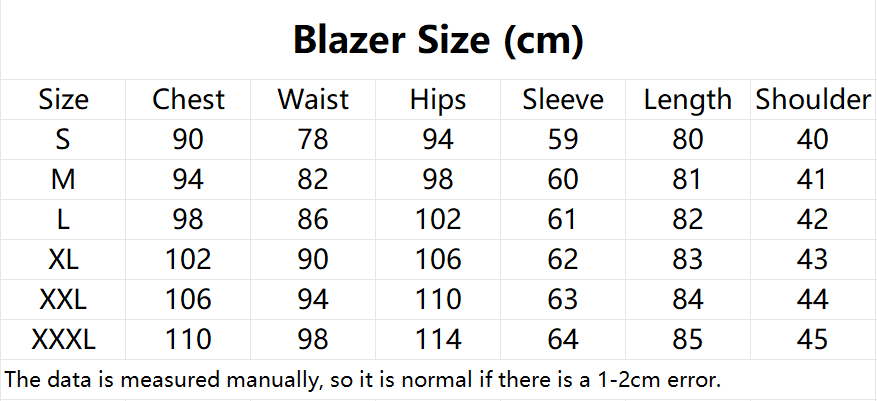 solovedress Women's Black Long Slim Fit Blazer with Handcrafted Rhinestone Detailing