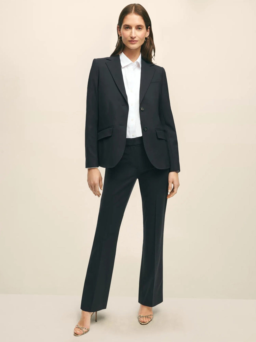 solovedress Women’s Black Two-Piece Suit – Blazer & Pants | Notch Lapel
