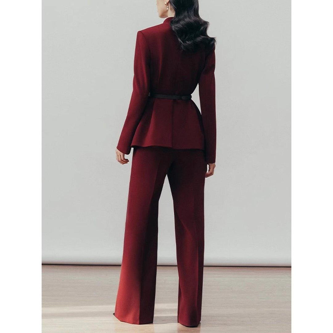 SoloveDress Women's 2 Piece Burgundy Solid Suit Shawl Lapel Single ... Burgundy / US 0 SoloveDress Women's 2 Piece Burgundy Solid Suit Shawl Lapel Single ... Burgundy / US 0