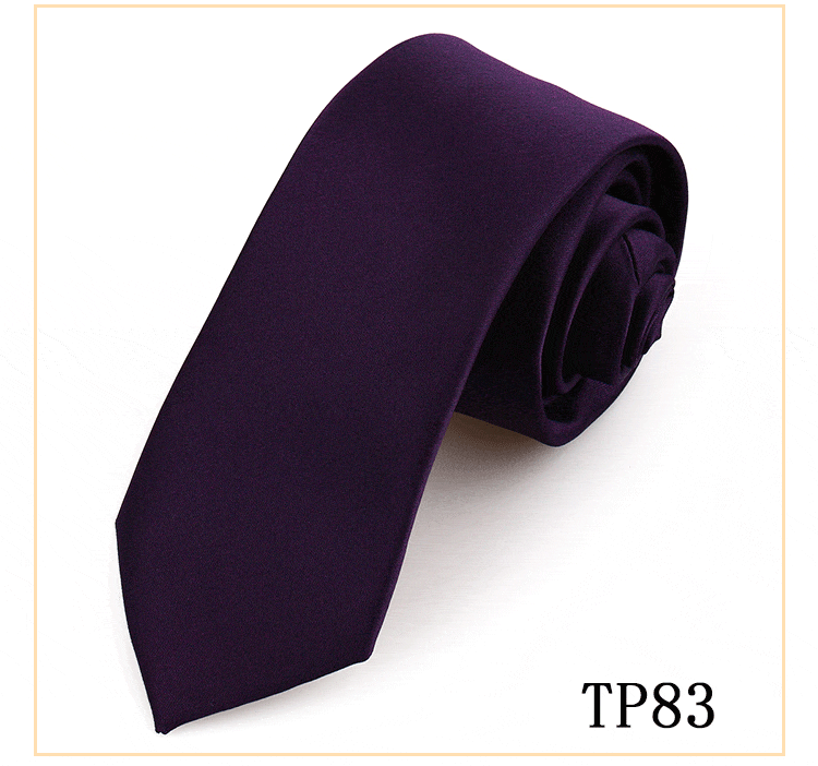 solovedress Women's Business Microfiber Waterproof Solid Color Satin Tie