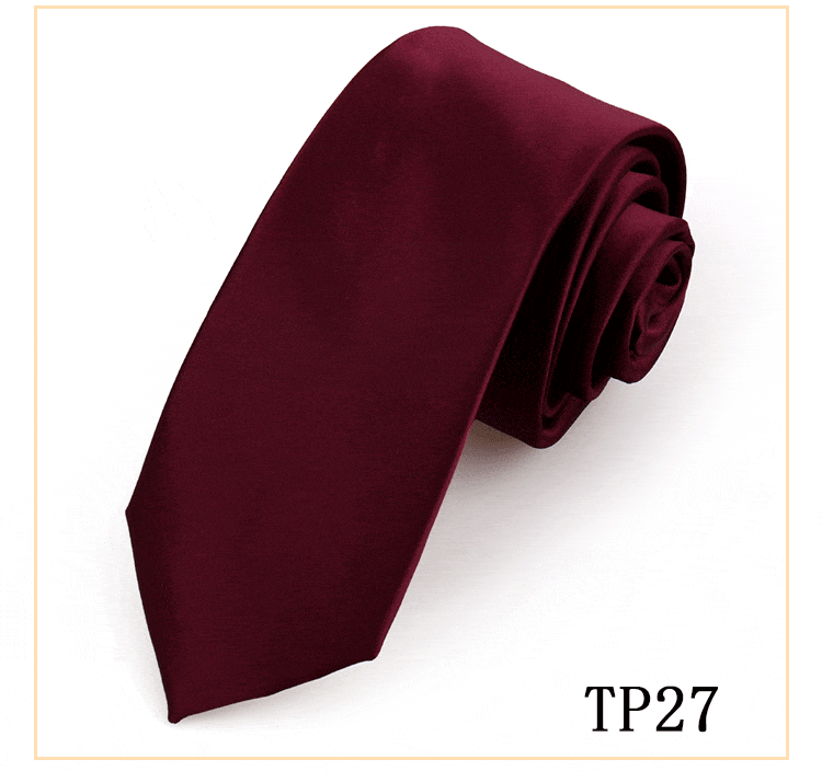 solovedress Women's Business Microfiber Waterproof Solid Color Satin Tie