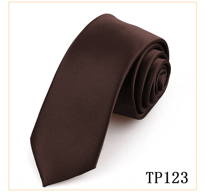 solovedress Women's Business Microfiber Waterproof Solid Color Satin Tie