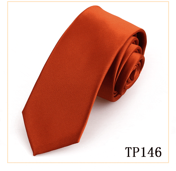 solovedress Women's Business Microfiber Waterproof Solid Color Satin Tie