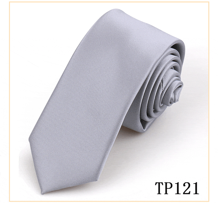 solovedress Women's Business Microfiber Waterproof Solid Color Satin Tie