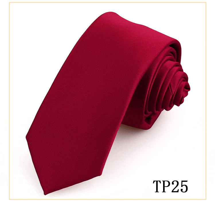 solovedress Women's Business Microfiber Waterproof Solid Color Satin Tie