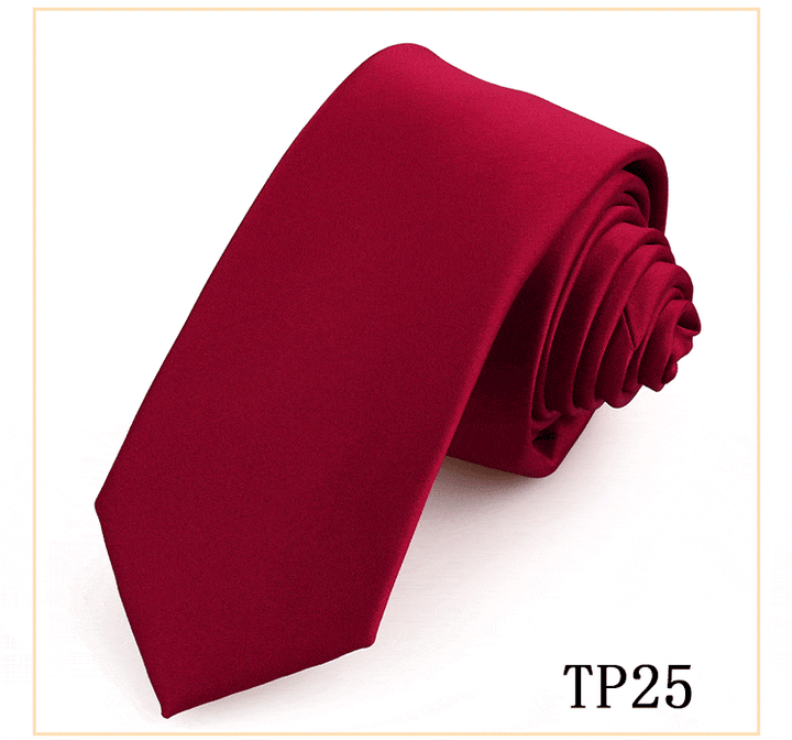 solovedress Women's Business Microfiber Waterproof Solid Color Satin Tie
