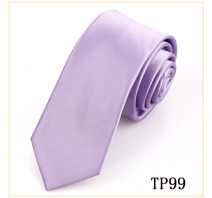 solovedress Women's Business Microfiber Waterproof Solid Color Satin Tie