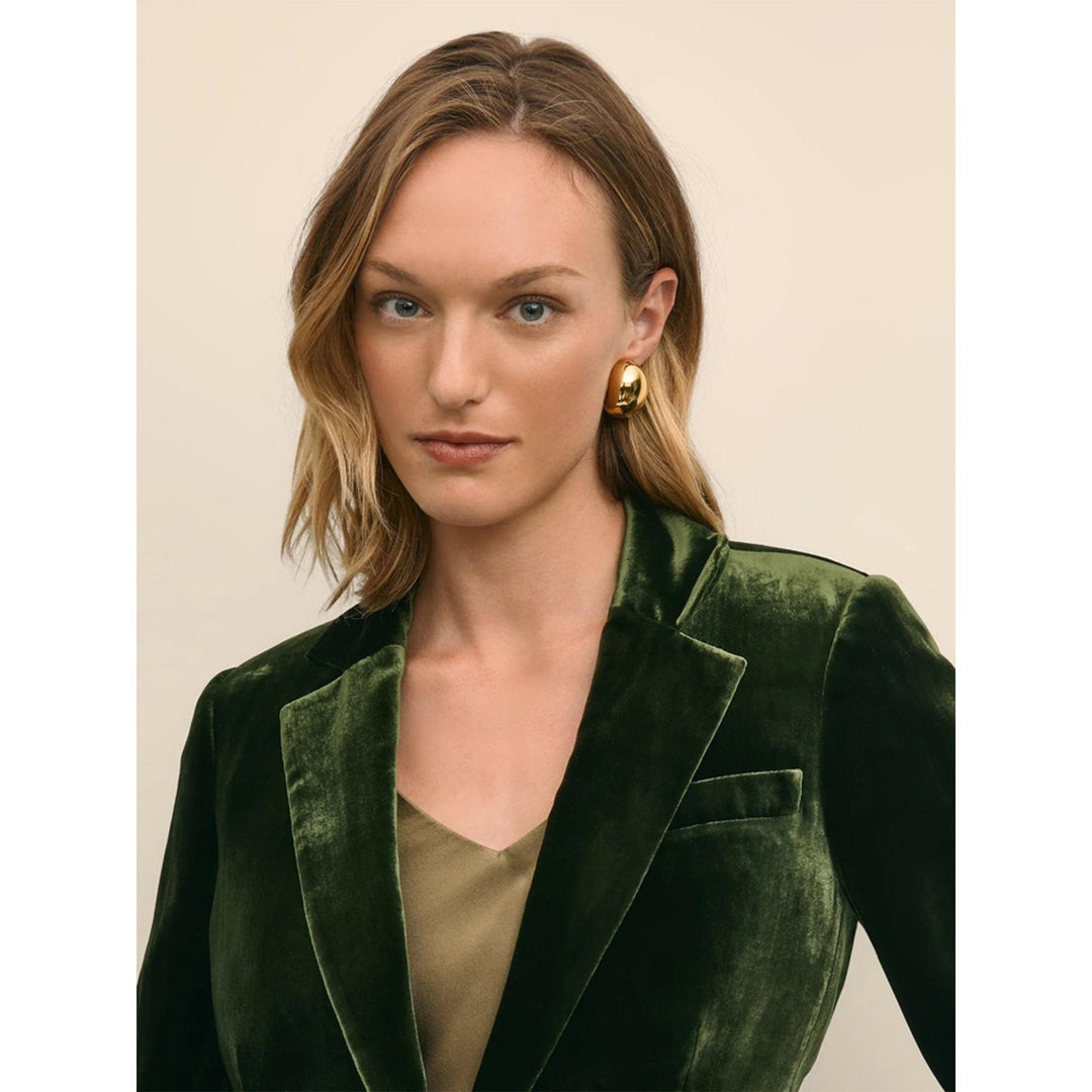 Solovedress Women's 2 Piece Dark Green Solid Velvet Suit Notch Lape... Dark Green / US 10 Solovedress Women's 2 Piece Dark Green Solid Velvet Suit Notch Lape... Dark Green / US 10
