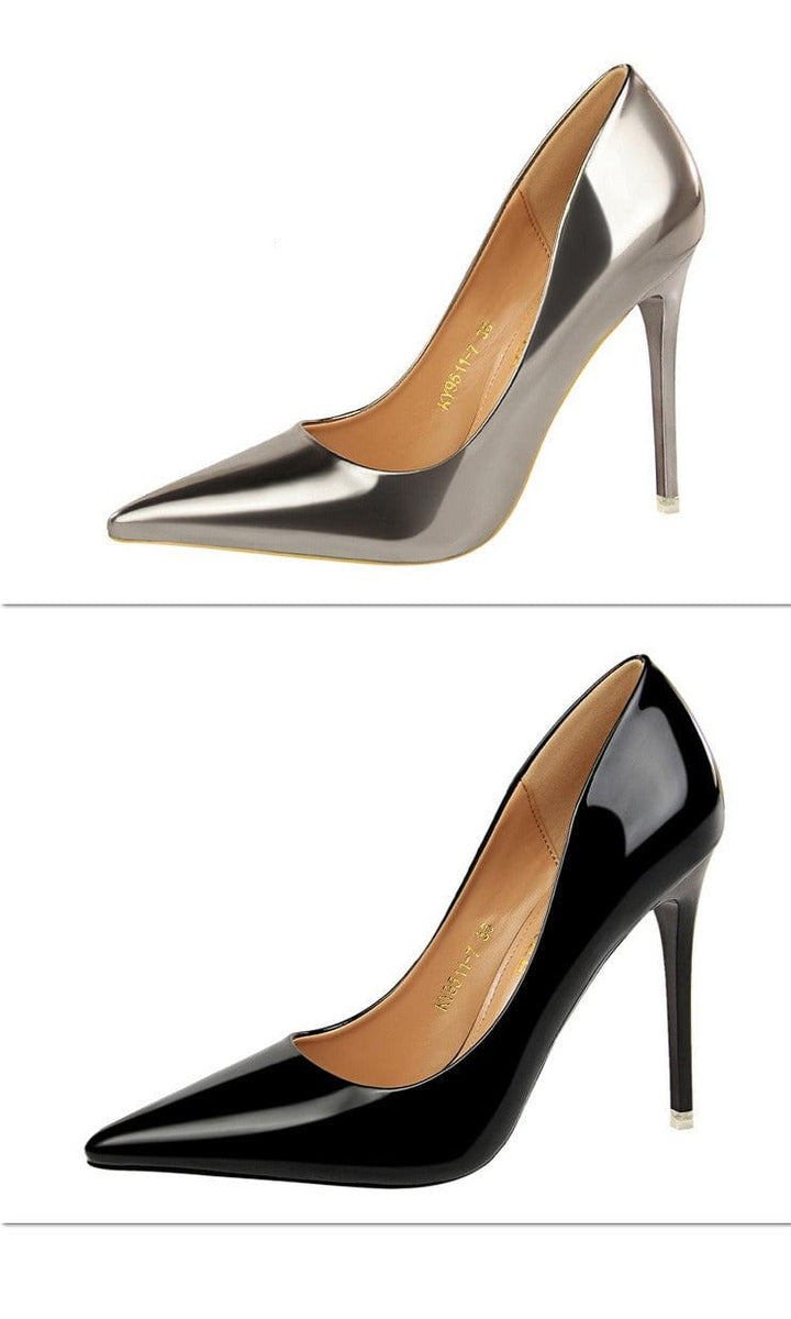 solovedress Women's Fashion Pointed Sexy Metal Heel High Heels