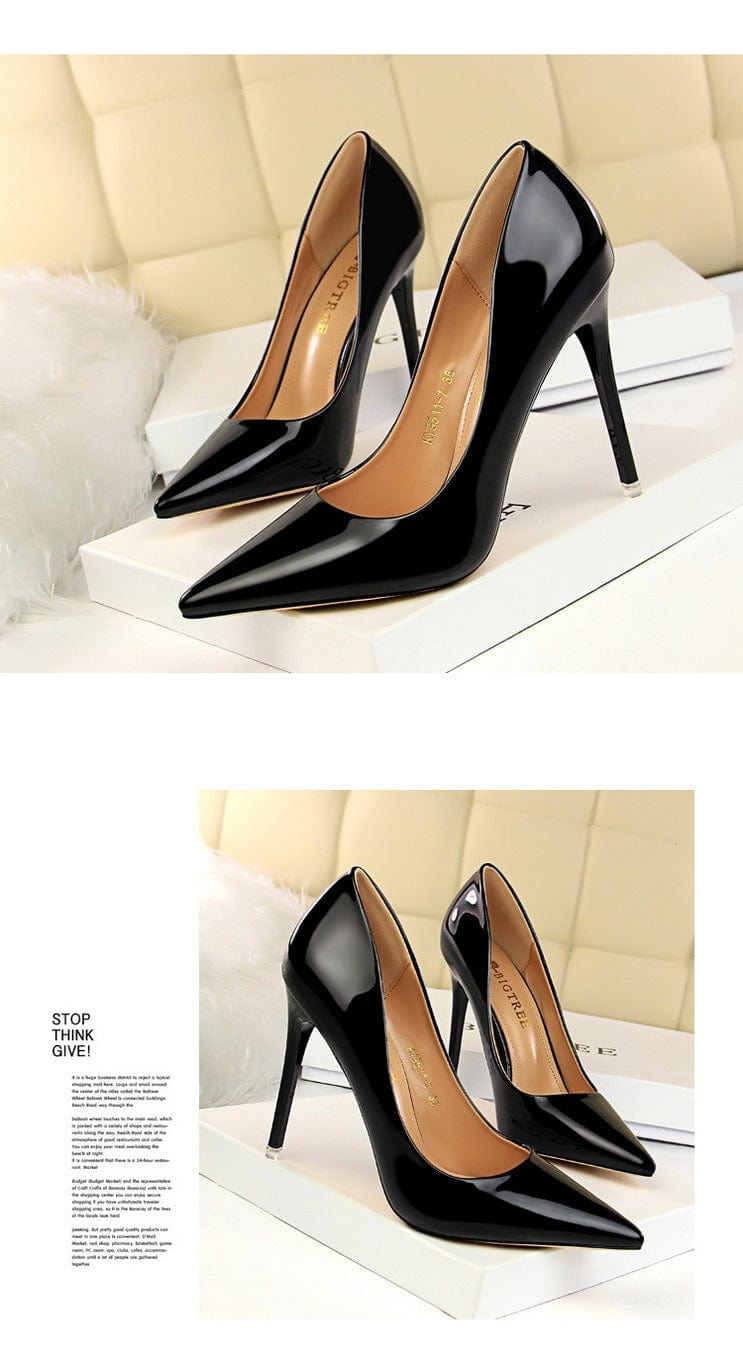 solovedress Women's Fashion Pointed Sexy Metal Heel High Heels