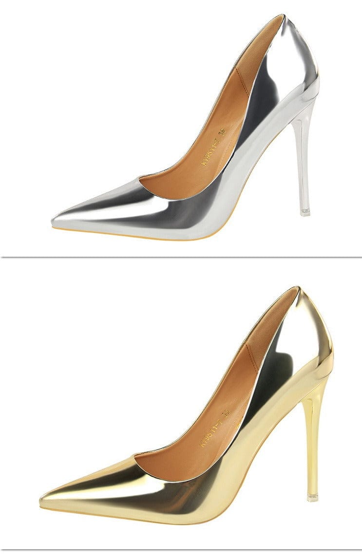 solovedress Women's Fashion Pointed Sexy Metal Heel High Heels