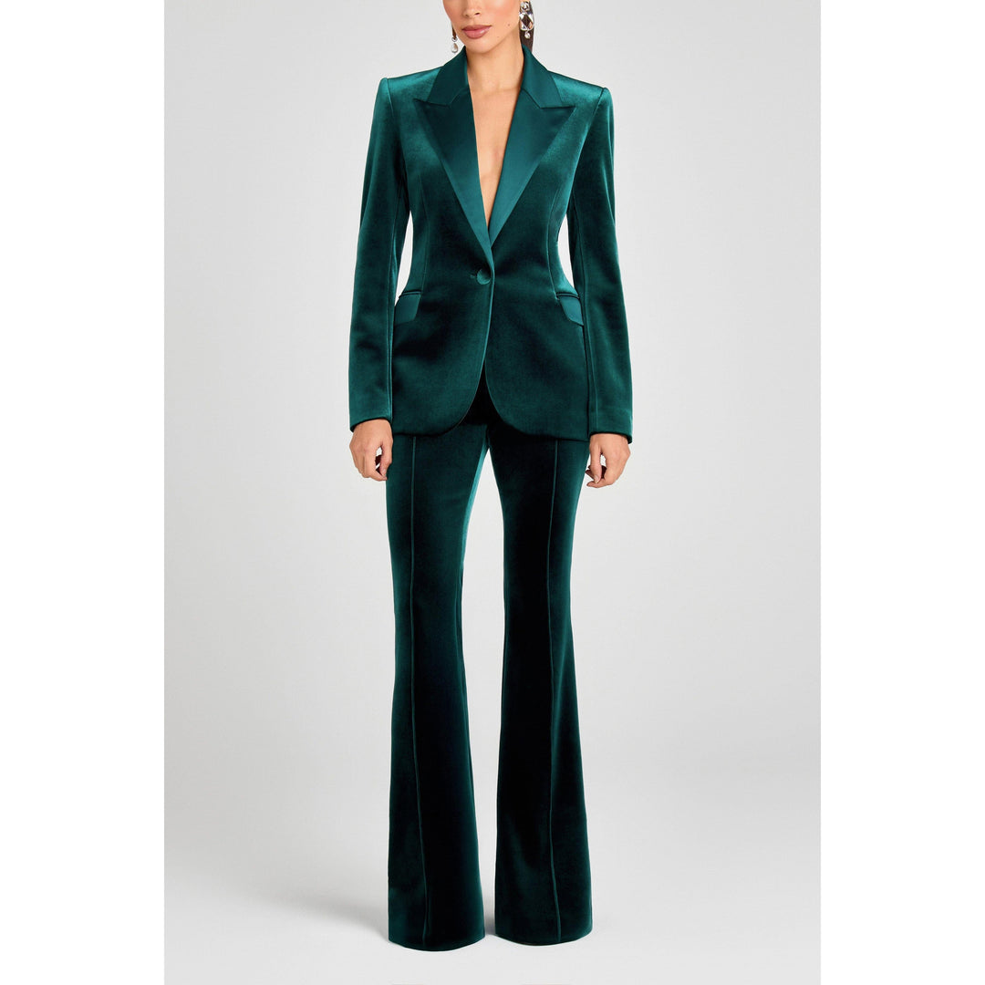 green velvet blazer dress Hannah Velvet Blazer Mini Dress