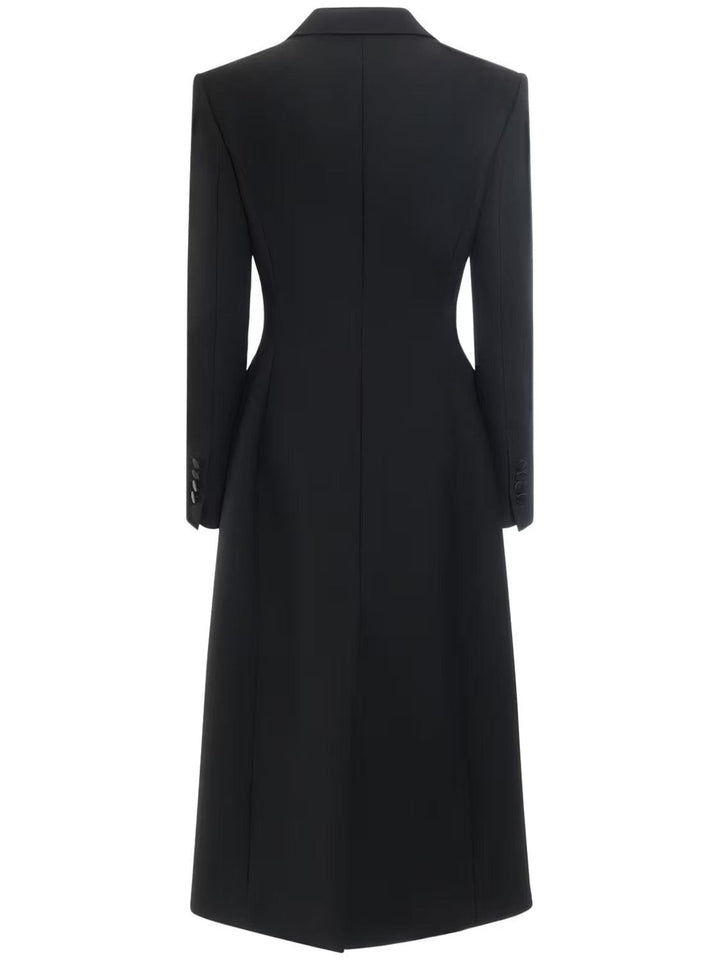 solovedress Women's Single-Button Long Blazer