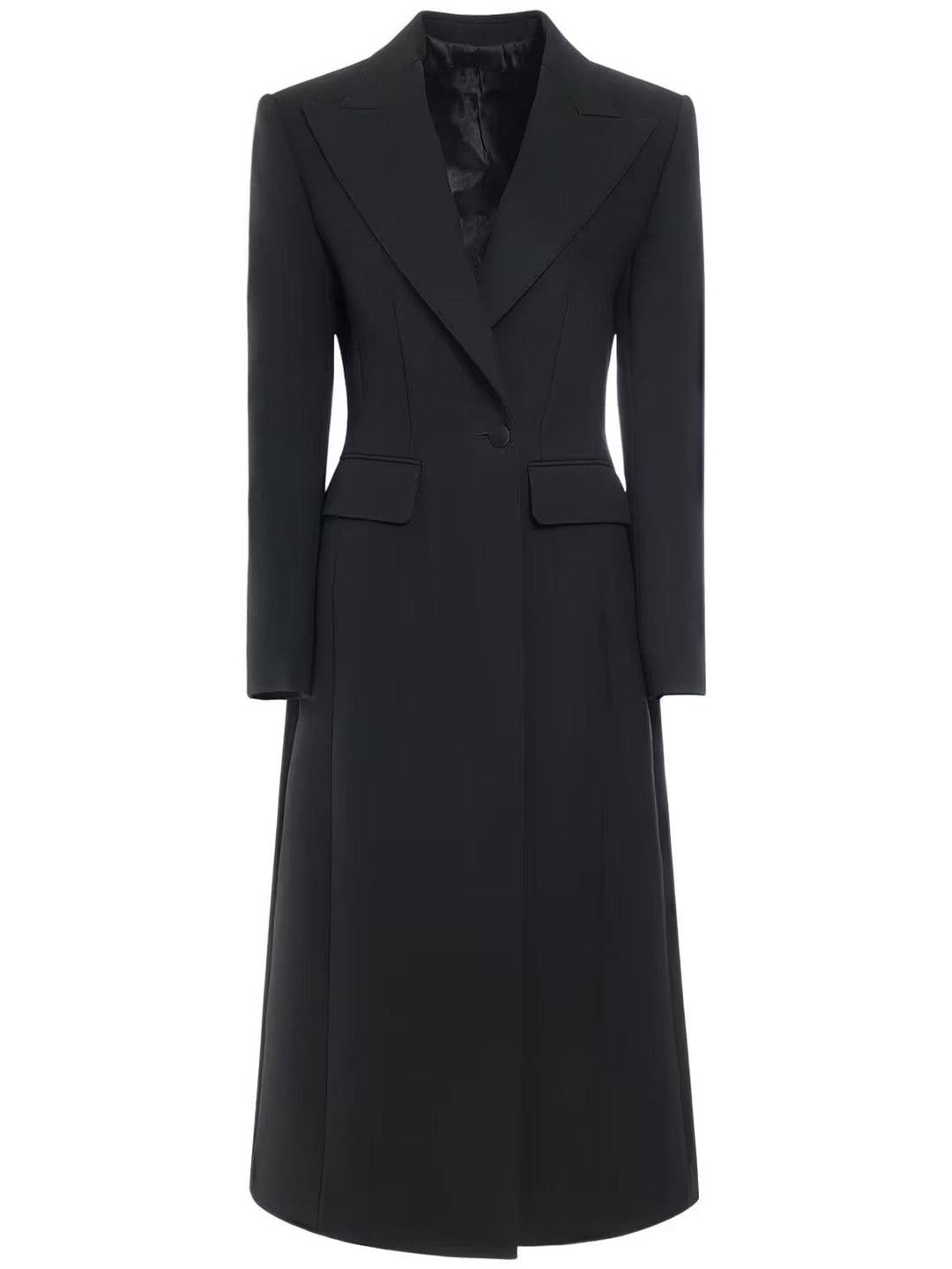 solovedress Women's Single-Button Long Blazer