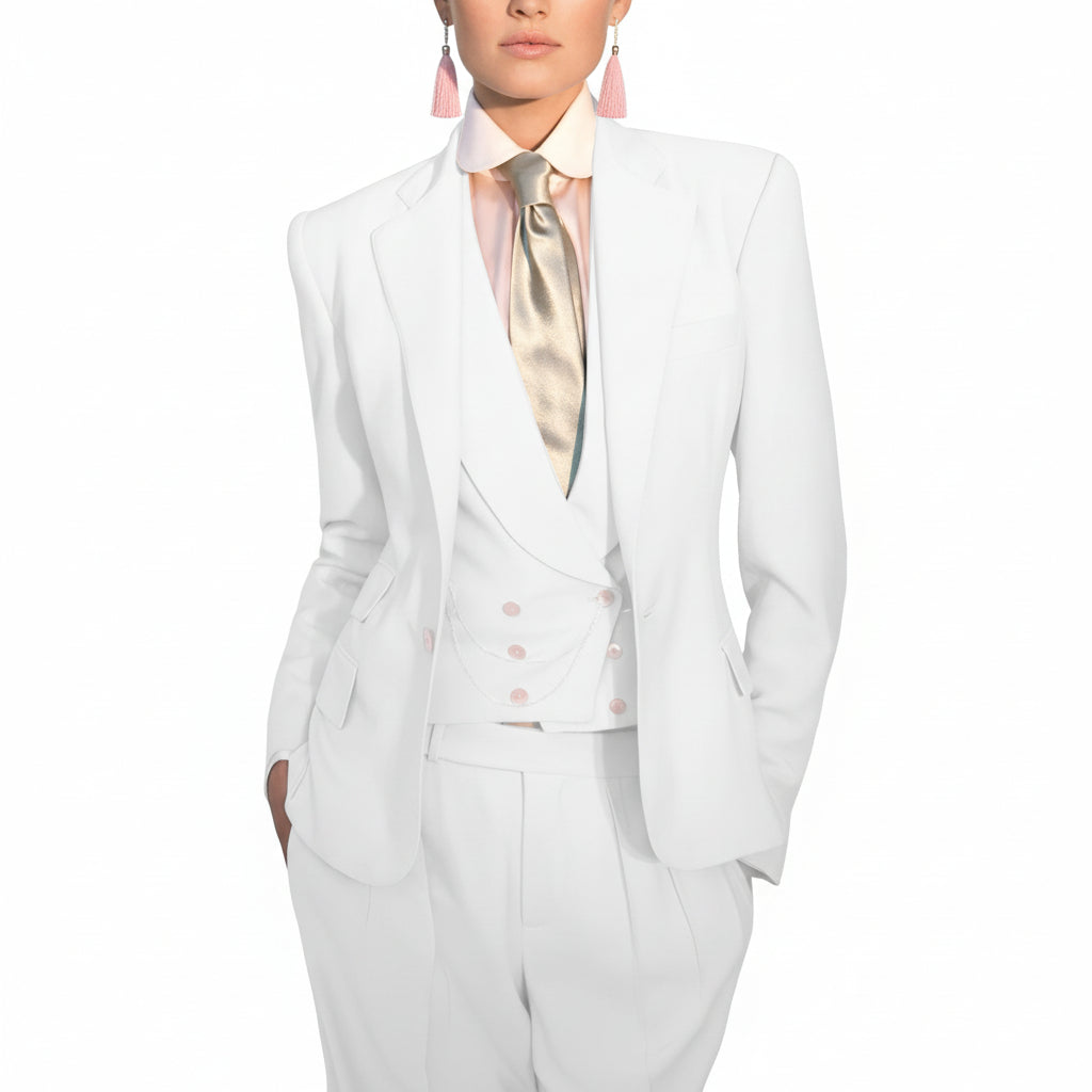 Fashionable Solid Color Women'S Suit