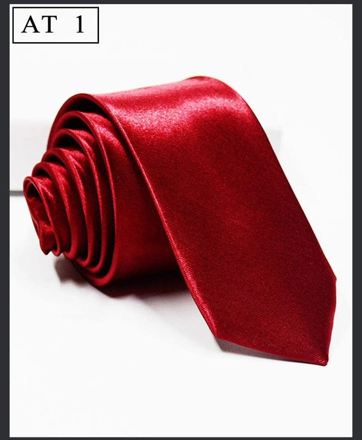 solovedress Women's Solid Color Satin Tie