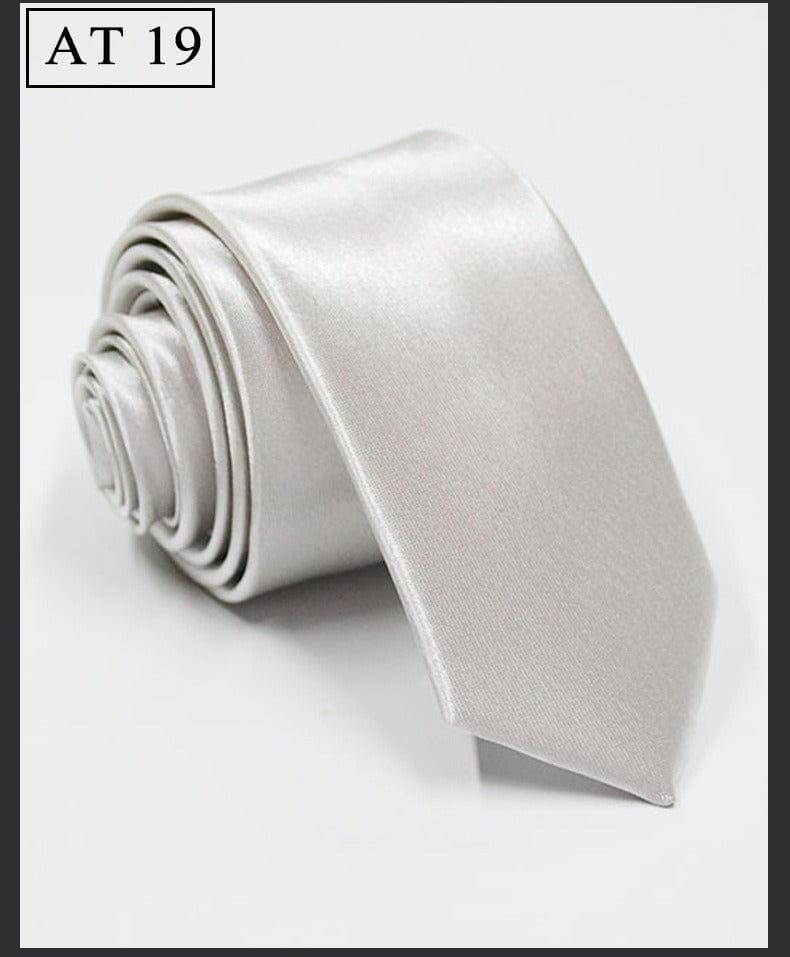 solovedress Women's Solid Color Satin Tie