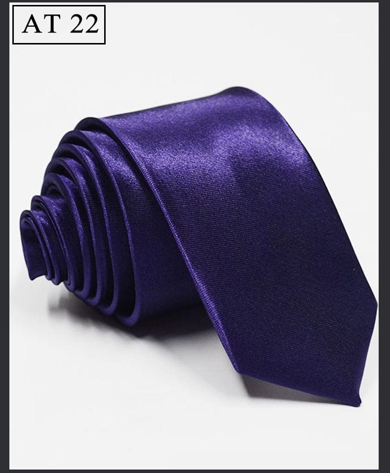 solovedress Women's Solid Color Satin Tie