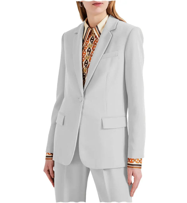 solovedress Women Suit 2 Piece Notch Lapel Blazer