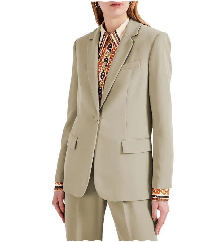 solovedress Women Suit 2 Piece Notch Lapel Blazer