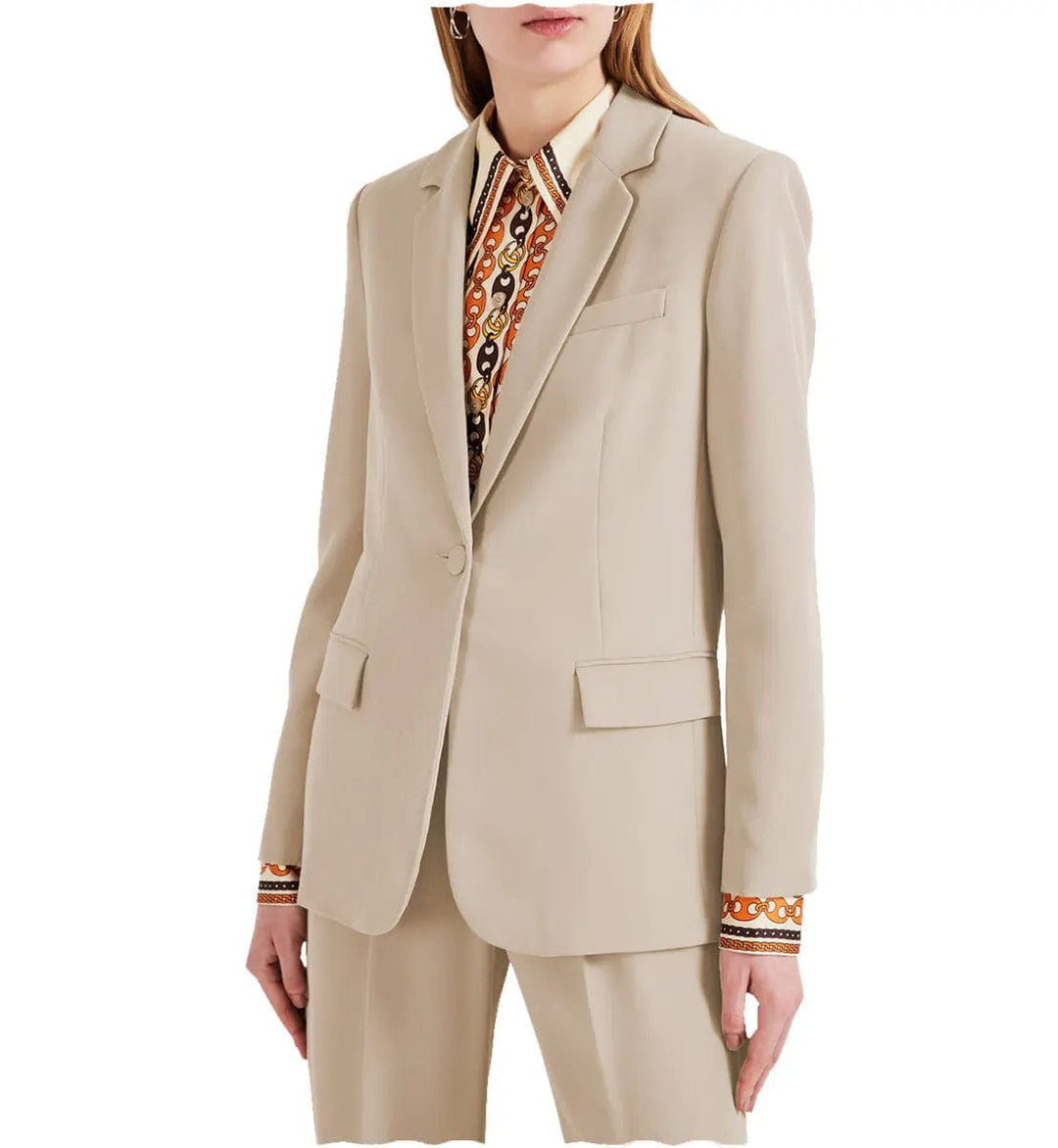 solovedress Women Suit 2 Piece Notch Lapel Blazer