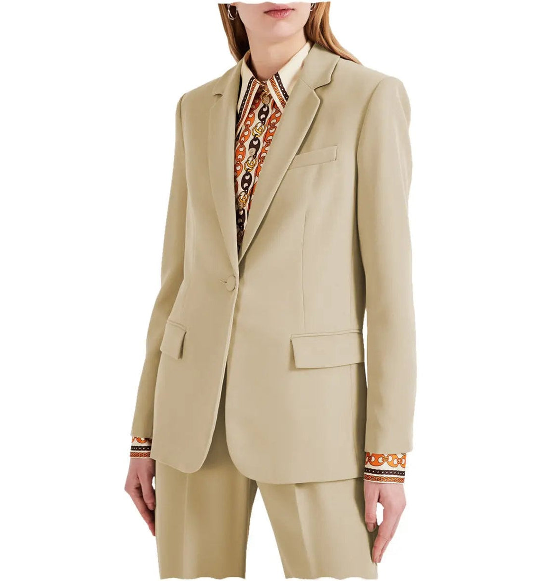 solovedress Women Suit 2 Piece Notch Lapel Blazer