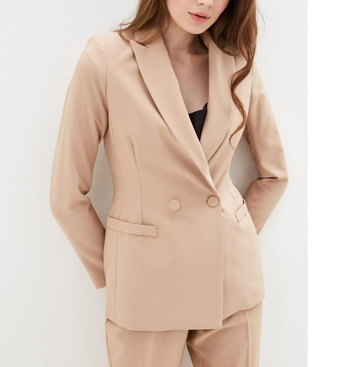 solovedress Women Suit 2 Piece Notch Lapel Blazer