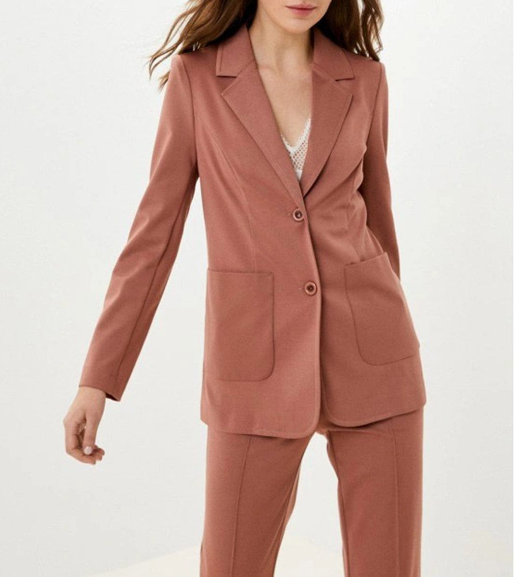 solovedress Women Suit 2 Piece Notch Lapel Blazer（Blazer+Pants）