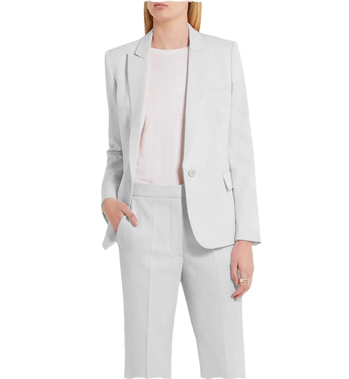 solovedress Women Suit 2 Piece Peak Lapel Blazer